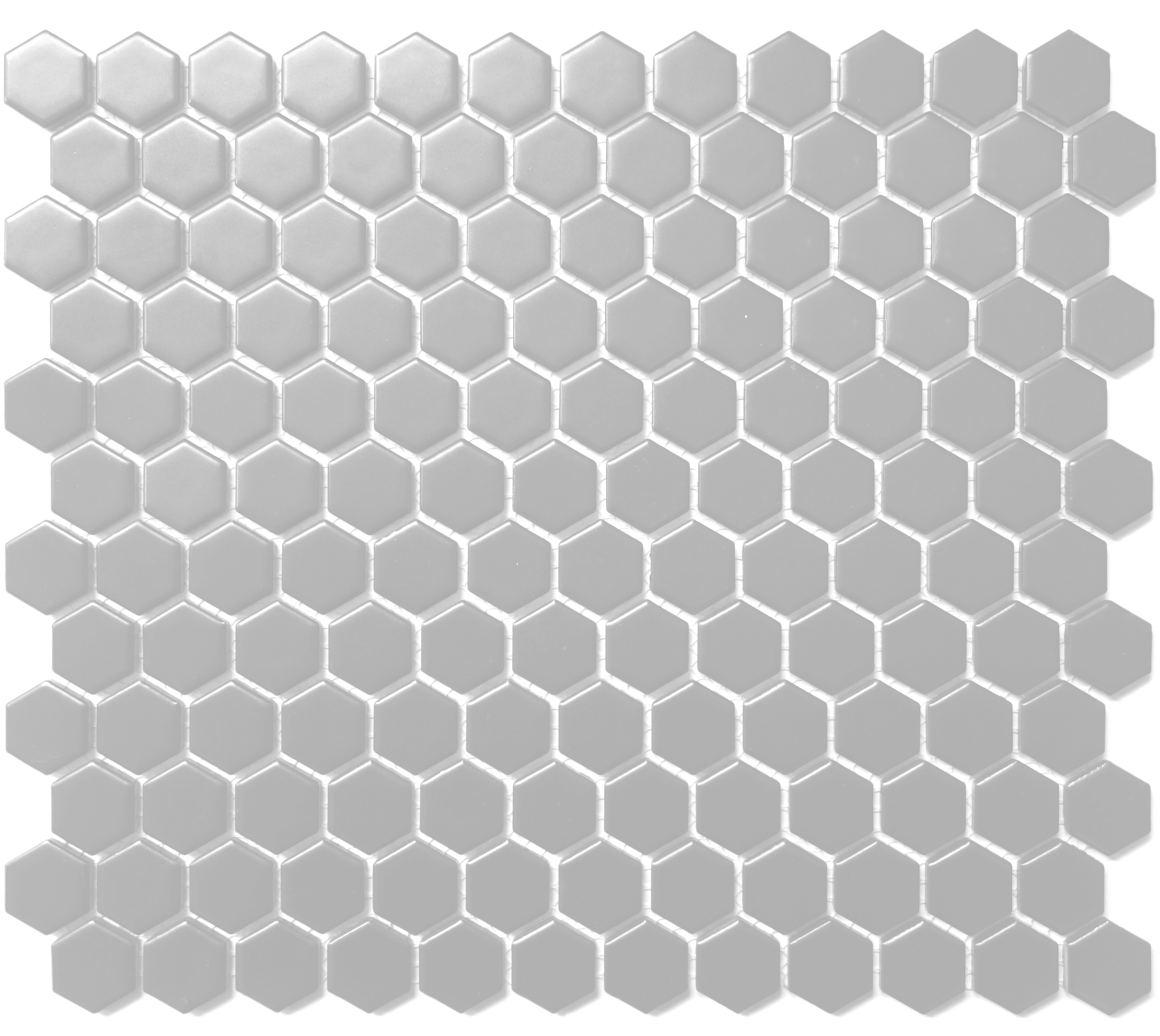 Tender Gray Matte 1”x1” Hexagon
